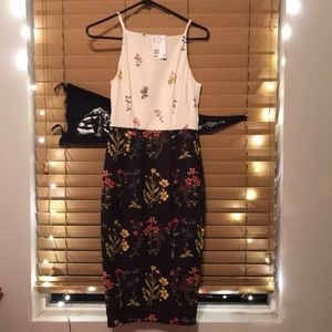Floral Midi Dress -NWT-